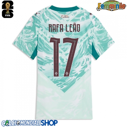 Maglie da calcio Portogallo Rafael Leao #17 Seconda Maglia Femminile Mondiali 2026  Manica Corta